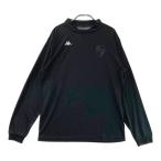 ショッピングkappa 【美品】KAPPA GOLF カッパゴルフ  ハイネック 長袖インナーTシャツ  ブラック系 L ゴルフウェア メンズ