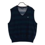 MUNSING WEAR Munsingwear одежда вязаный лучший окантовка рисунок темно-синий серия LL Golf одежда мужской 