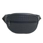 ショッピングヴェネタ 【美品】BOTTEGA VENETA ボッテガ ヴェネタ  ベルトバッグ イントレチャート  ネイビー系