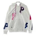 PEARLY GATES パーリーゲイツ  長袖ジップパーカー フロッキープリント ホワイト系 0 ゴルフウェア レディース