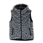DANCE WITH DRAGON Dance With Dragon с капюшоном боа Zip лучший Leopard рисунок серый серия 3 Golf одежда женский 