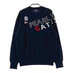 PEARLY GATES Pearly Gates кашемир вязаный свитер темно-синий серия 1 Golf одежда женский 