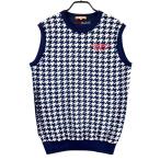 BEAMS GOLF Beams Golf вязаный лучший тысяч птица рисунок темно-синий серия XL Golf одежда мужской 