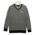 GOTCHA GOLF Gotcha Golf V шея вязаный свитер общий рисунок оттенок черного XL Golf одежда мужской 