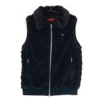 CALLAWAY Callaway red label воротник есть боа Zip лучший стразы оттенок черного L Golf одежда женский 