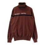 PEARLY GATES Pearly Gates ta-toru шея вязаный свитер оттенок коричневого 0 Golf одежда женский 