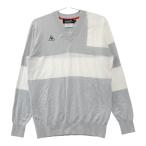 LE COQ GOLF Le Coq Golf длинный рукав вязаный свитер серый серия M Golf одежда мужской 