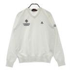 LE COQ GOLF Le Coq Golf V шея вязаный свитер оттенок белого LL Golf одежда мужской 