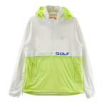 BEAMS GOLF Beams Golf с изнанки флис с капюшоном половина Zip блузон оттенок зеленого S Golf одежда мужской 