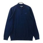 ADIDAS GOLF Adidas Golf EH3673 шерсть . половина Zip вязаный свитер общий рисунок темно-синий серия 2XO Golf одежда мужской 