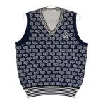 AND PER SE Anne Pas . вязаный лучший Logo общий рисунок оттенок белого M Golf одежда мужской 