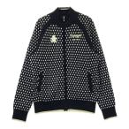 MUNSING WEAR Munsingwear одежда XSL4005 подкладка есть вязаный Zip жакет точка рисунок оттенок черного L Golf одежда женский 