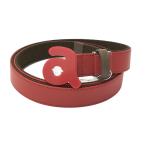 [ новый товар ]ARCHIVIOaruchibio Logo пряжка ремень оттенок красного Golf одежда 