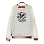 NEW BALANCE GOLF New balance вязаный свитер Boston терьер окантовка рисунок оттенок белого 2 Golf одежда женский 