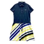 CALLAWAY Callaway необычность материалы переключатель короткий рукав Polo One-piece яхта рисунок темно-синий серия L Golf одежда женский 