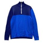 DESCENTE GOLF Descente Golf половина Zip длинный рукав вязаный свитер оттенок голубого M Golf одежда мужской 