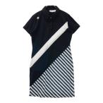 DESCENTE GOLF Descente Golf короткий рукав Polo One-piece общий рисунок оттенок черного M Golf одежда женский 