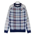 ADIDAS GOLF Adidas Golf HY0903 вязаный свитер tartan в клетку оттенок голубого M Golf одежда женский 