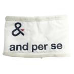 AND PER SE Anne Pas . защита горла "neck warmer" Logo оттенок белого Golf одежда 