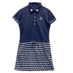CALLAWAY Callaway короткий рукав One-piece цветочный принт темно-синий серия L Golf одежда женский 