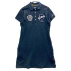 PEARLY GATES Pearly Gates короткий рукав Polo One-piece темно-синий серия 1 Golf одежда женский 