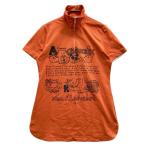 CASTELBAJAC Castelbajac половина Zip короткий рукав One-piece orange серия 40 Golf одежда женский 