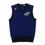 DESCENTE GOLF Descente Golf вязаный лучший в клетку оттенок голубого M Golf одежда мужской 
