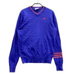 ADIDAS GOLF Adidas Golf A04172 V шея вязаный свитер s Lee полоса темно-синий серия M Golf одежда мужской 