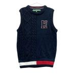 TOMMY HILFIGER GOLF Tommy Hilfiger Golf вязаный лучший темно-синий серия M Golf одежда женский 