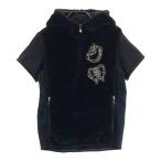 DANCE WITH DRAGON Dance With Dragon боа переключатель половина Zip короткий рукав Parker оттенок черного 2 Golf одежда женский 