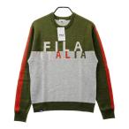[ новый товар ]FILA GOLF filler Golf шерсть . вязаный свитер хаки серия M Golf одежда мужской 