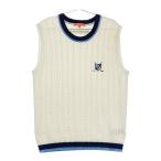 BEAMS GOLF Beams Golf вязаный лучший оттенок белого XL Golf одежда мужской 