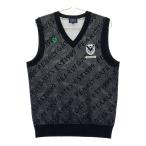 PEARLY GATES Pearly Gates вязаный лучший Logo общий рисунок оттенок черного 5 Golf одежда мужской 