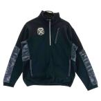 MUNSING WEAR Munsingwear одежда обратная сторона ворсистый половина Zip длинный рукав футболка оттенок черного M Golf одежда мужской 