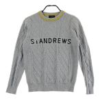 ST ANDREWS цент Andrew s вязаный свитер серый серия S Golf одежда женский 