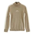 J.LINDEBERG J Lindberg 072-17921 с высоким воротником шерсть вязаный свитер оттенок коричневого S Golf одежда женский 