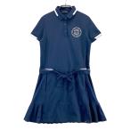 ADIDAS GOLF Adidas Golf короткий рукав Polo One-piece кромка плиссировать темно-синий серия OT Golf одежда женский 