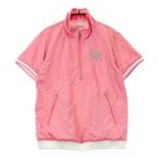 HONMA ホンマゴルフ  裏メッシュ ハーフジップ 半袖ブルゾン  ピンク系 S ゴルフウェア レディース