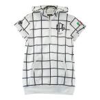 KAPPA GOLF Kappa Golf с капюшоном тянуть over туника длина в клетку оттенок белого M Golf одежда женский 