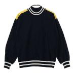 JUN&amp;ROPE Jun and Rope mok шея вязаный свитер оттенок черного M Golf одежда женский 