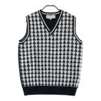 ST ANDREWS цент Andrew s вязаный лучший общий рисунок оттенок черного LL Golf одежда мужской 