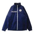 [ новый товар ]JUN&amp;ROPE Jun and Rope 2WAY длинный рукав Zip жакет обратная сторона сетка точка рисунок темно-синий серия M Golf одежда женский 