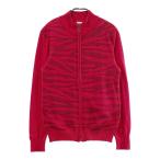 PUMA GOLF Puma Golf вязаный Zip жакет Zebra рисунок оттенок красного S Golf одежда мужской 