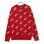 NEW BALANCE GOLF New balance вырез лодочкой длинный рукав вязаный свитер Logo рисунок оттенок красного 6 Golf одежда мужской 