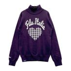 FILA GOLF filler Golf с высоким воротником вязаный свитер лиловый серия M Golf одежда женский 