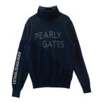 PEARLY GATES Pearly Gates 2024 год модели ta-toru шея вязаный свитер точка рисунок темно-синий серия 0 Golf одежда женский 