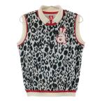 ARCHIVIOaruchibio подкладка есть с высоким воротником вязаный лучший Leopard рисунок оттенок белого 36 Golf одежда женский 