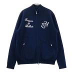 ZOYzo-i подкладка есть вязаный Zip жакет темно-синий серия L Golf одежда мужской 