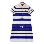 LE COQ GOLF Le Coq Golf короткий рукав One-piece окантовка рисунок оттенок белого L Golf одежда женский 