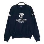 PEARLY GATES Pearly Gates 2024 год модели Logo вязаный свитер тонкий темно-синий серия 0 Golf одежда женский 